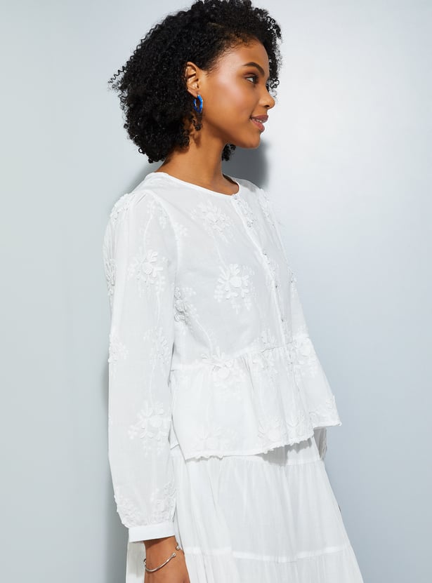 URB_N Women Embroidered Blouse
