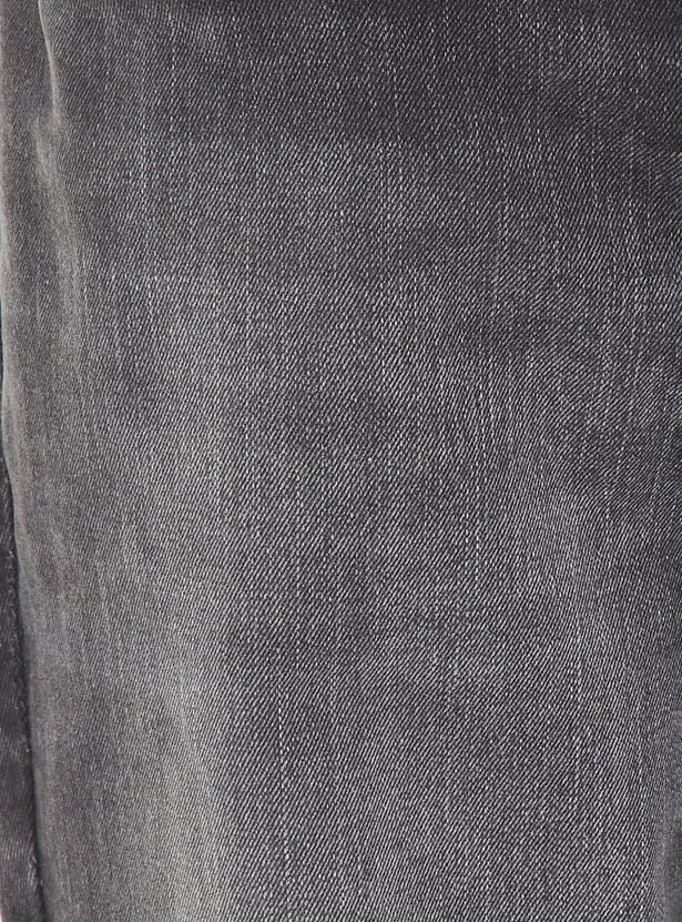 Men Washed Bootcut Jeans