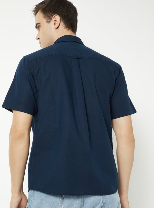 Men Embroidered Regular Fit Shirt