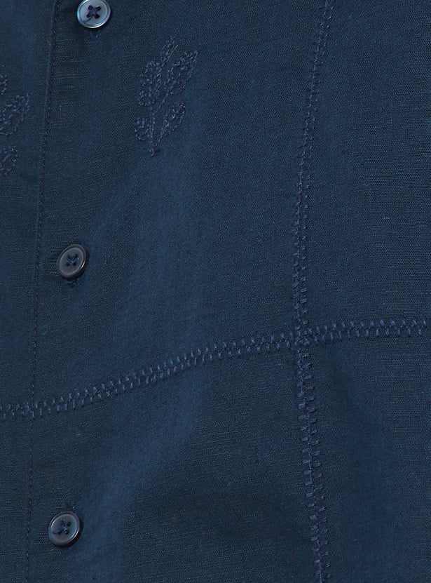 Men Embroidered Regular Fit Shirt