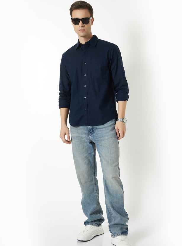 Men Solid Regular Shirt