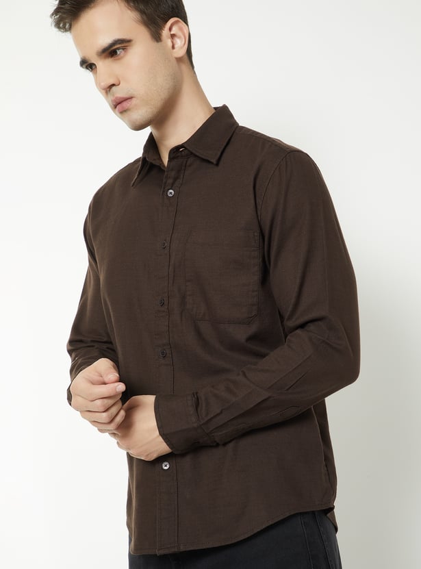 Men Solid Regular Shirt