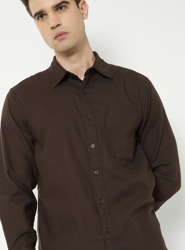 Men Solid Regular Shirt