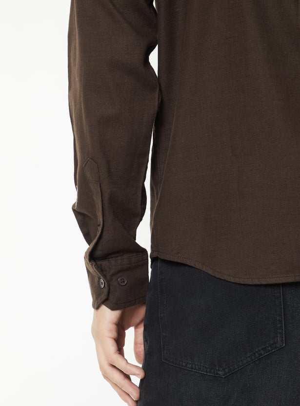 Men Solid Regular Shirt