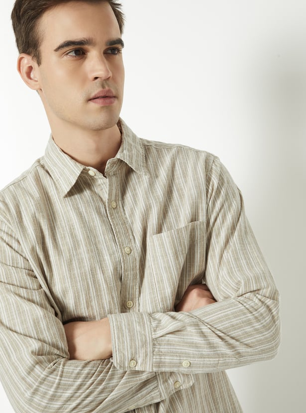 Men Striped Regular Fit Shirt