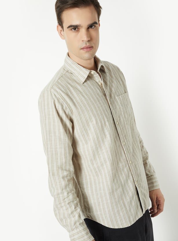 Men Striped Regular Fit Shirt