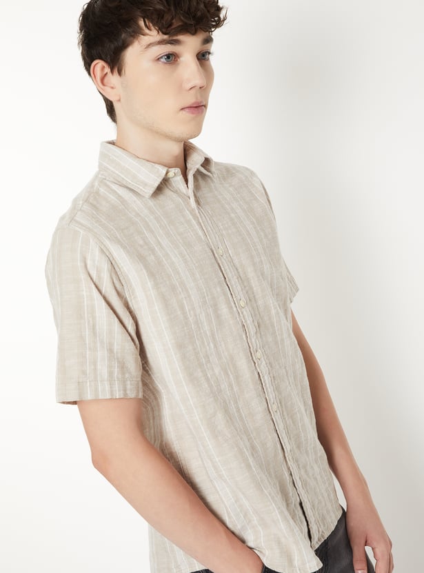 Men Striped Shirt