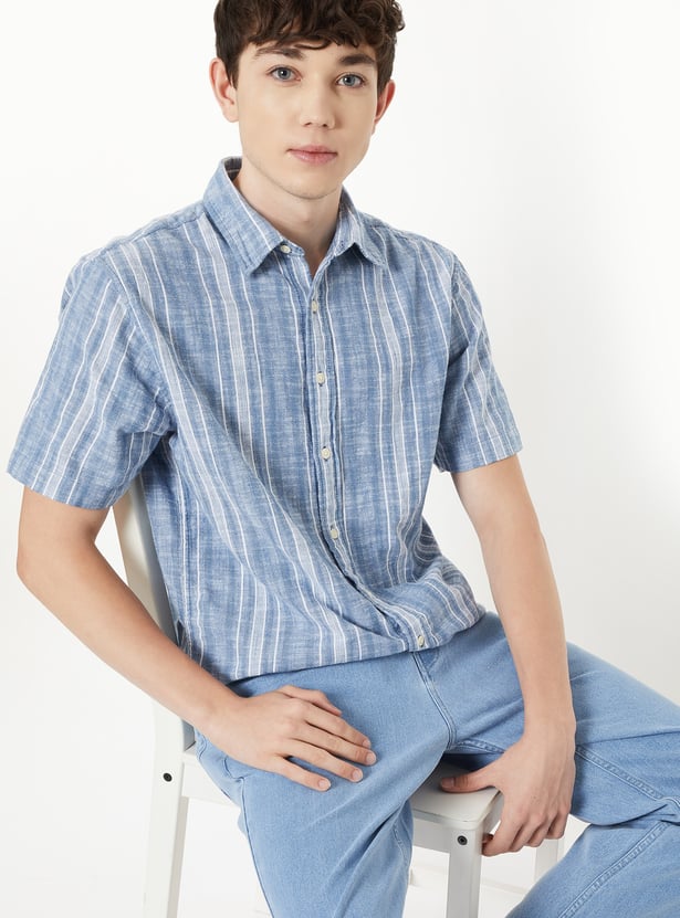 Men Striped Shirt