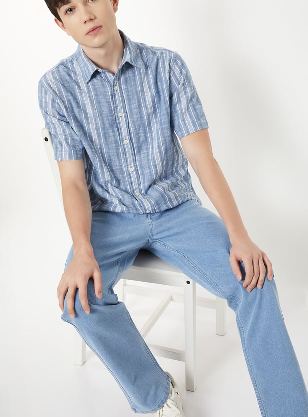 Men Striped Shirt