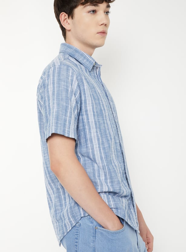 Men Striped Shirt