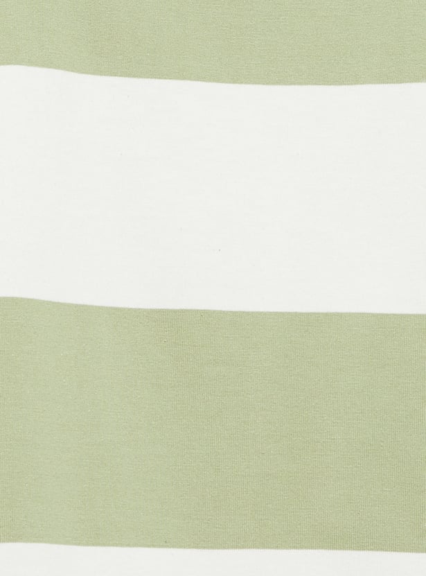 URB_N Men Striped Oversized Polo T-shirt
