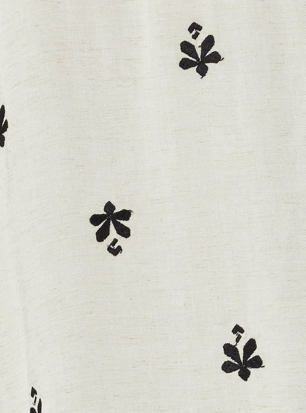 Women Embrodiered Motif Shirt