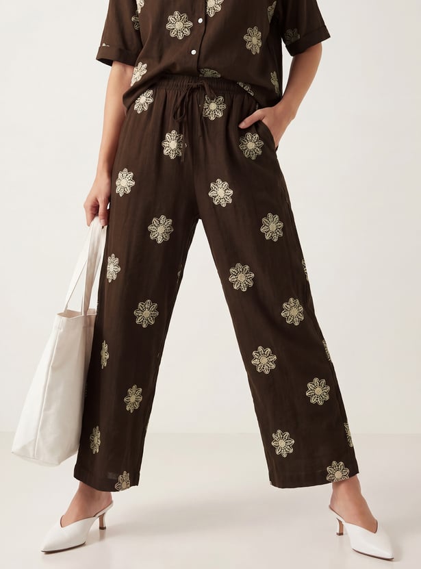 Women Embroidered Trousers