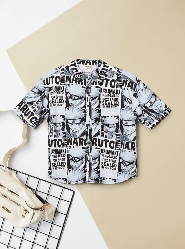 Boys Naruto Printed Shirt