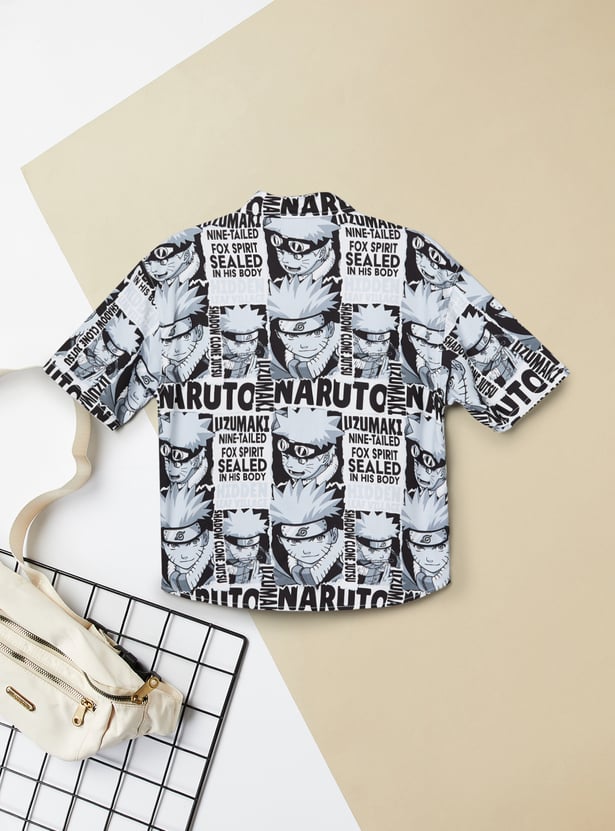 Boys Naruto Printed Shirt