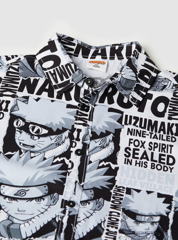 Boys Naruto Printed Shirt