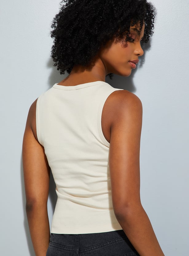 URB_N Women Ribbed Sleeveless Top