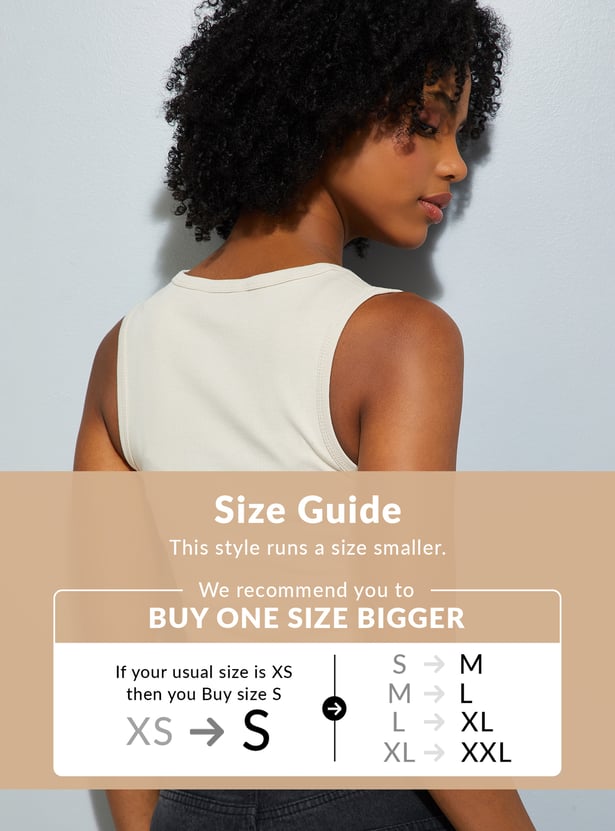 URB_N Women Ribbed Sleeveless Top