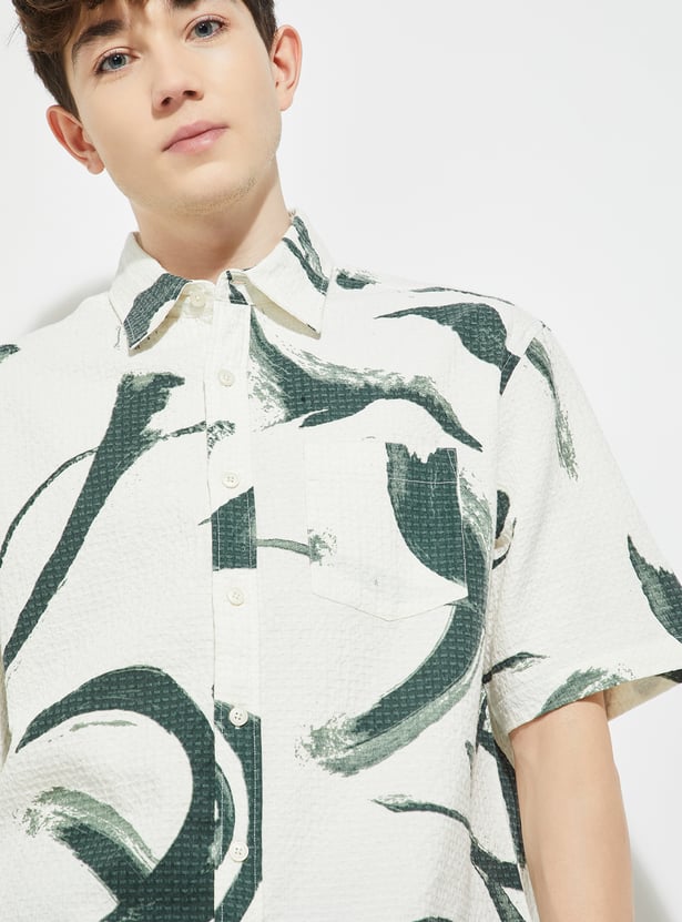 URB_N Men Printed Shirt