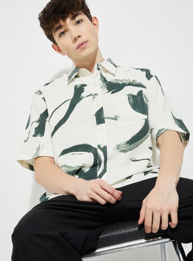 URB_N Men Printed Shirt