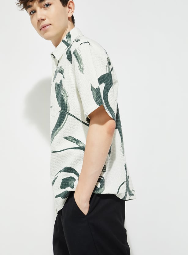URB_N Men Printed Shirt