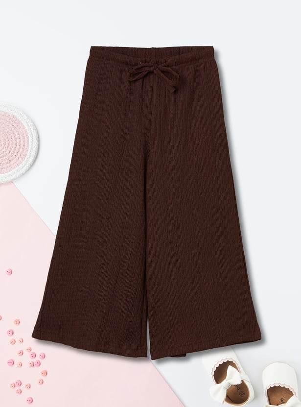 Girls Textured Trousers
