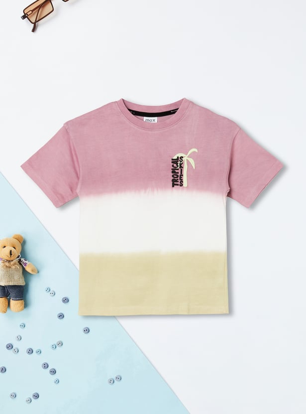 Boys Ombre Embroidered T-shirt