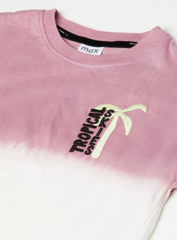 Boys Ombre Embroidered T-shirt
