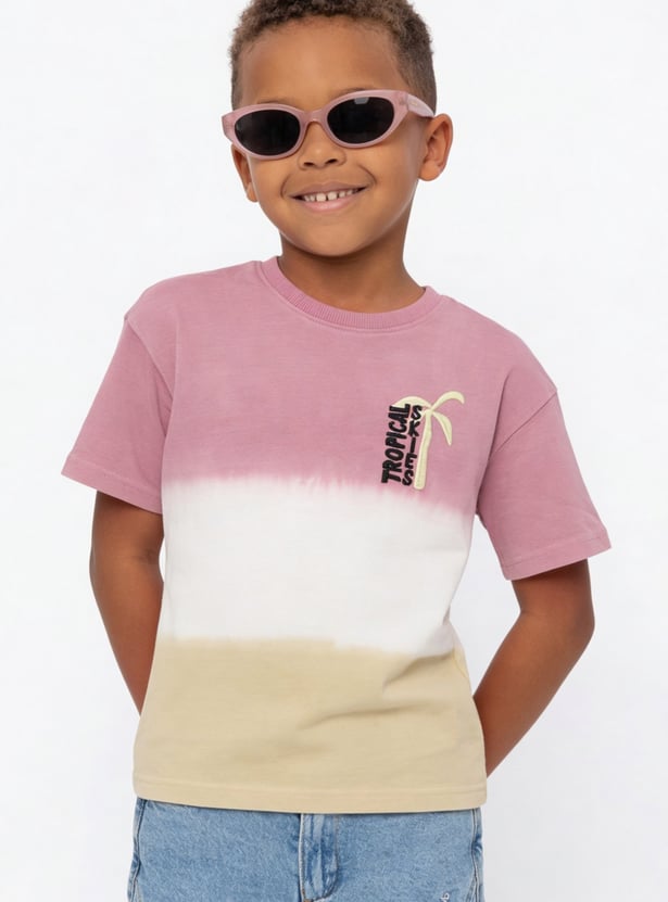 Boys Ombre Embroidered T-shirt