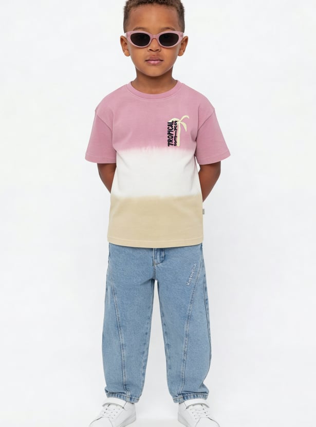 Boys Ombre Embroidered T-shirt