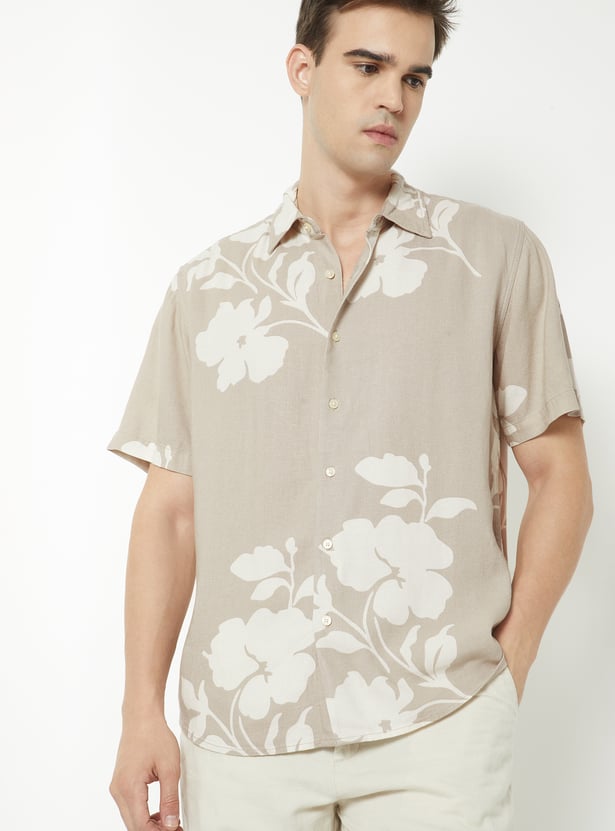 Men Floral Print Regular Fit Shirt