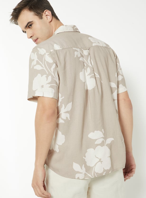 Men Floral Print Regular Fit Shirt