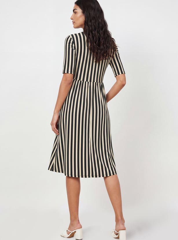 Women Wrap Midi Dress