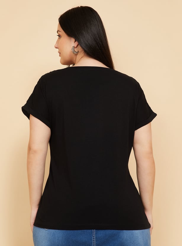 Women Embroidered T-shirt
