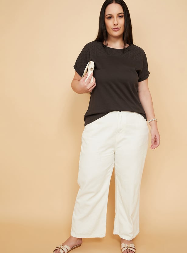 Women Embroidered T-shirt