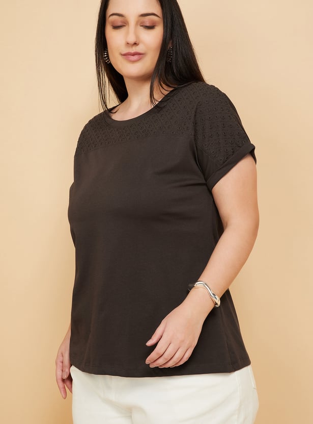 Women Embroidered T-shirt