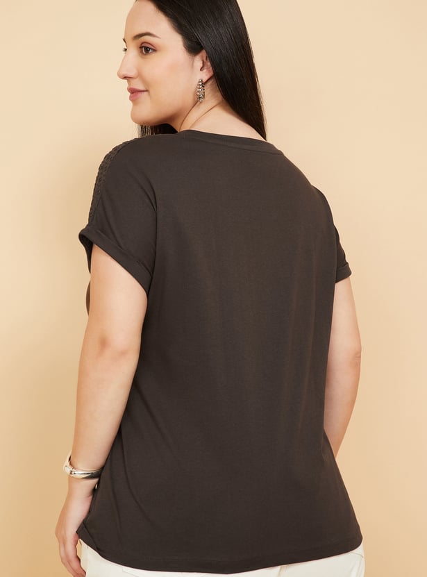 Women Embroidered T-shirt