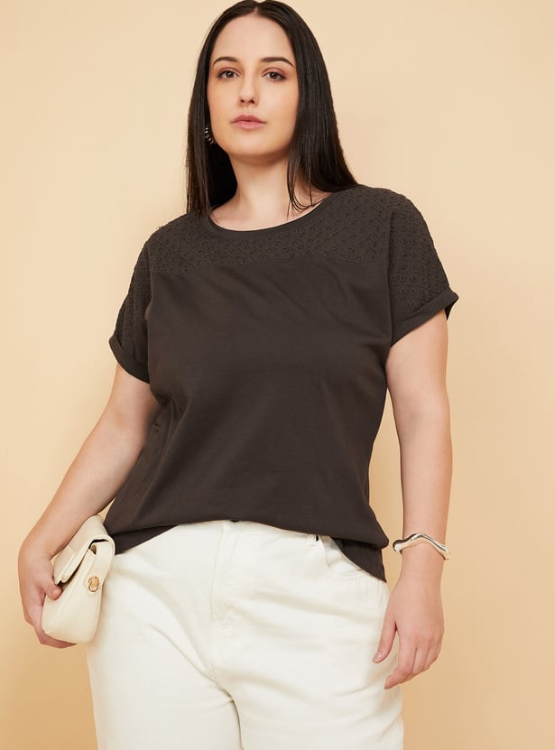 Women Embroidered T-shirt