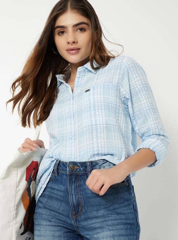 Women Checked Shirt