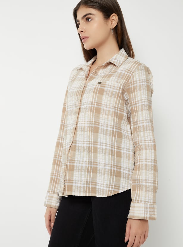 Women Checked Shirt