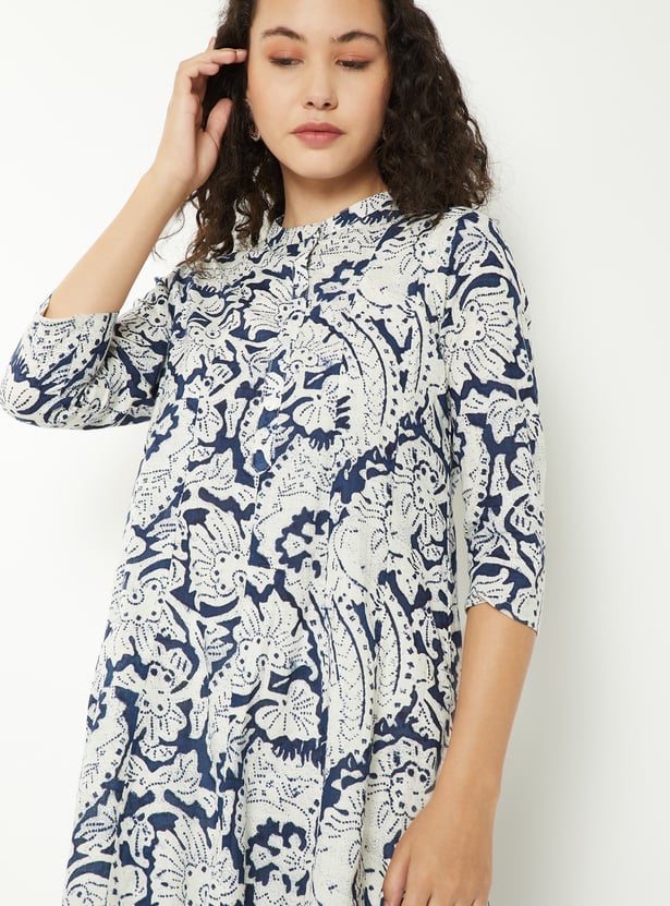 Women Printed A-Line Kurta Set