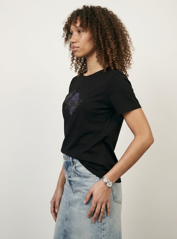 Women Embellished T-shirt