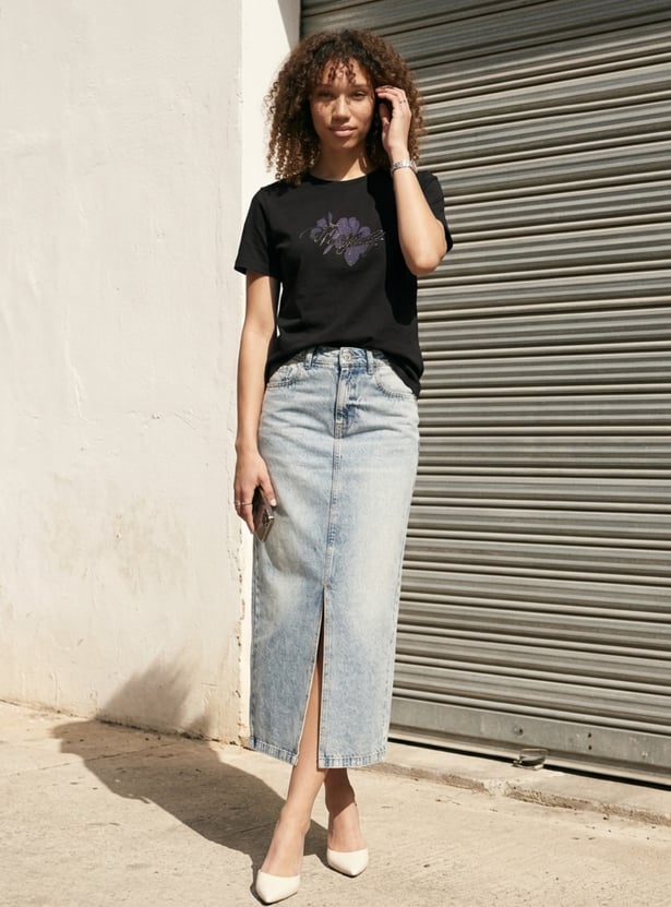 Women Embellished T-shirt