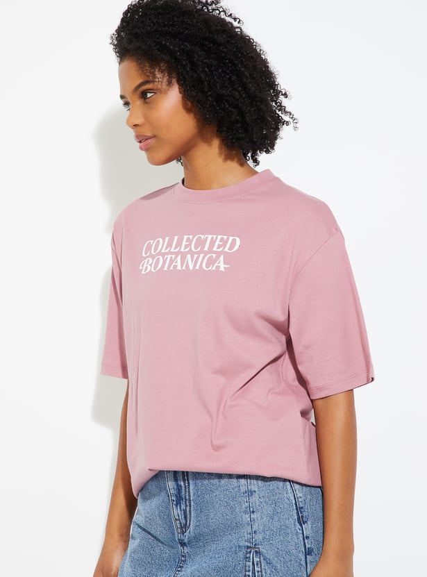 URB_N Women Oversized Back Printed T-shirt