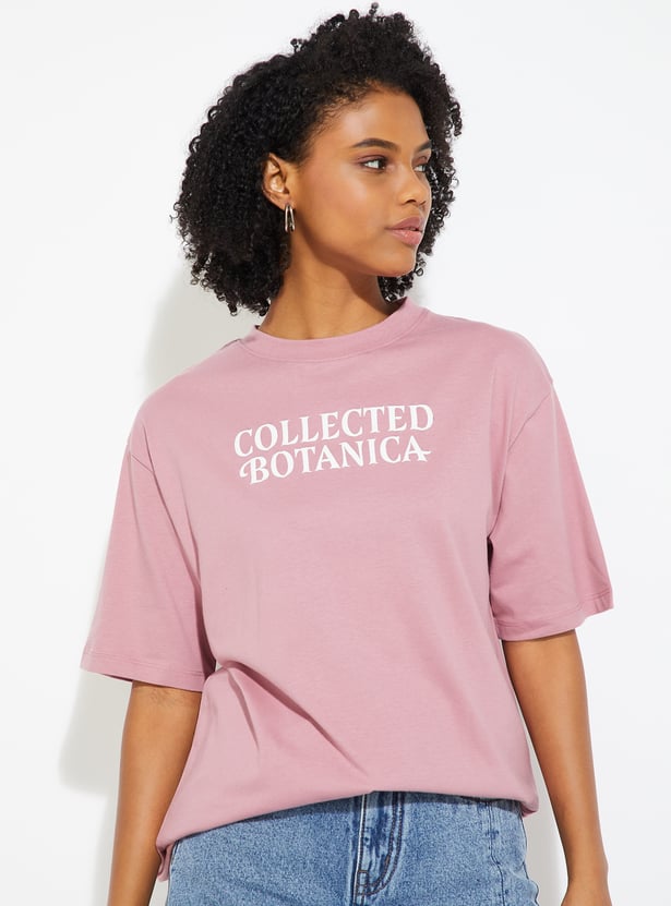 URB_N Women Oversized Back Printed T-shirt