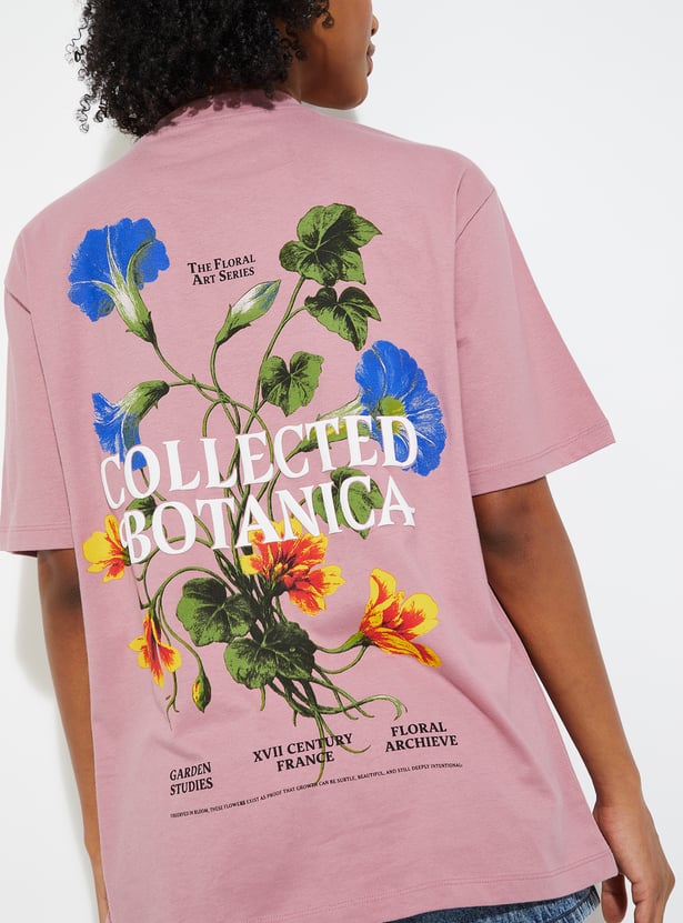 URB_N Women Oversized Back Printed T-shirt