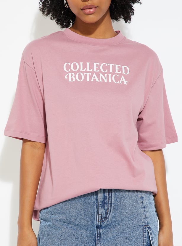 URB_N Women Oversized Back Printed T-shirt