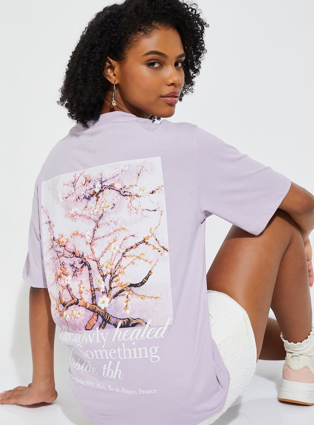 URB_N Women Back Print T-shirt