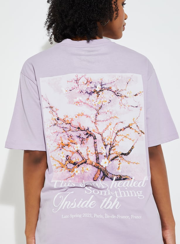 URB_N Women Back Print T-shirt