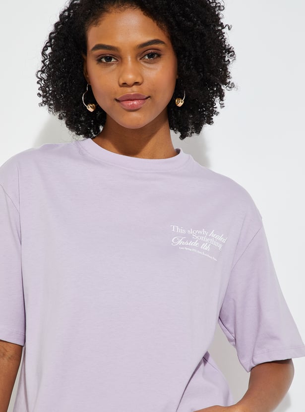 URB_N Women Back Print T-shirt